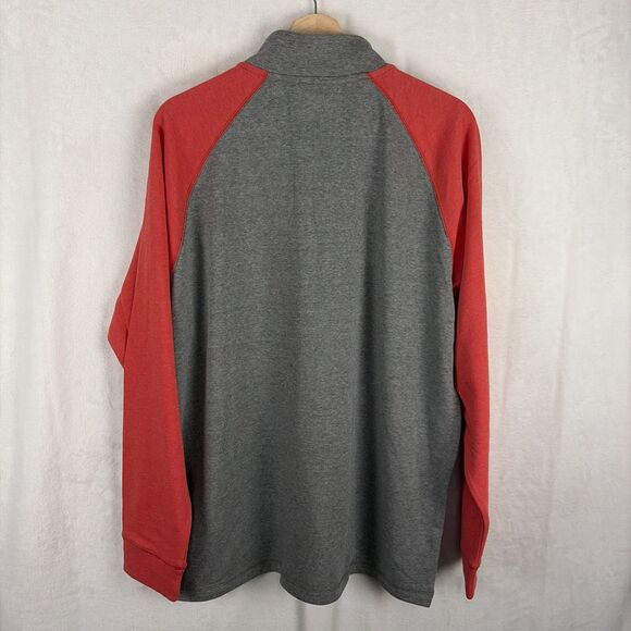 Louisville Cardinals 1/4 Zip Pullover Sweatshirt Red Gray Men’s Size XL NWT - Picture 4 of 5